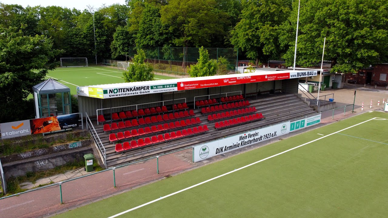 Impressionen der Sportanlage Hans Wagner, DJK Arminia Klosterhardt, in Oberhausen im Mai 2020