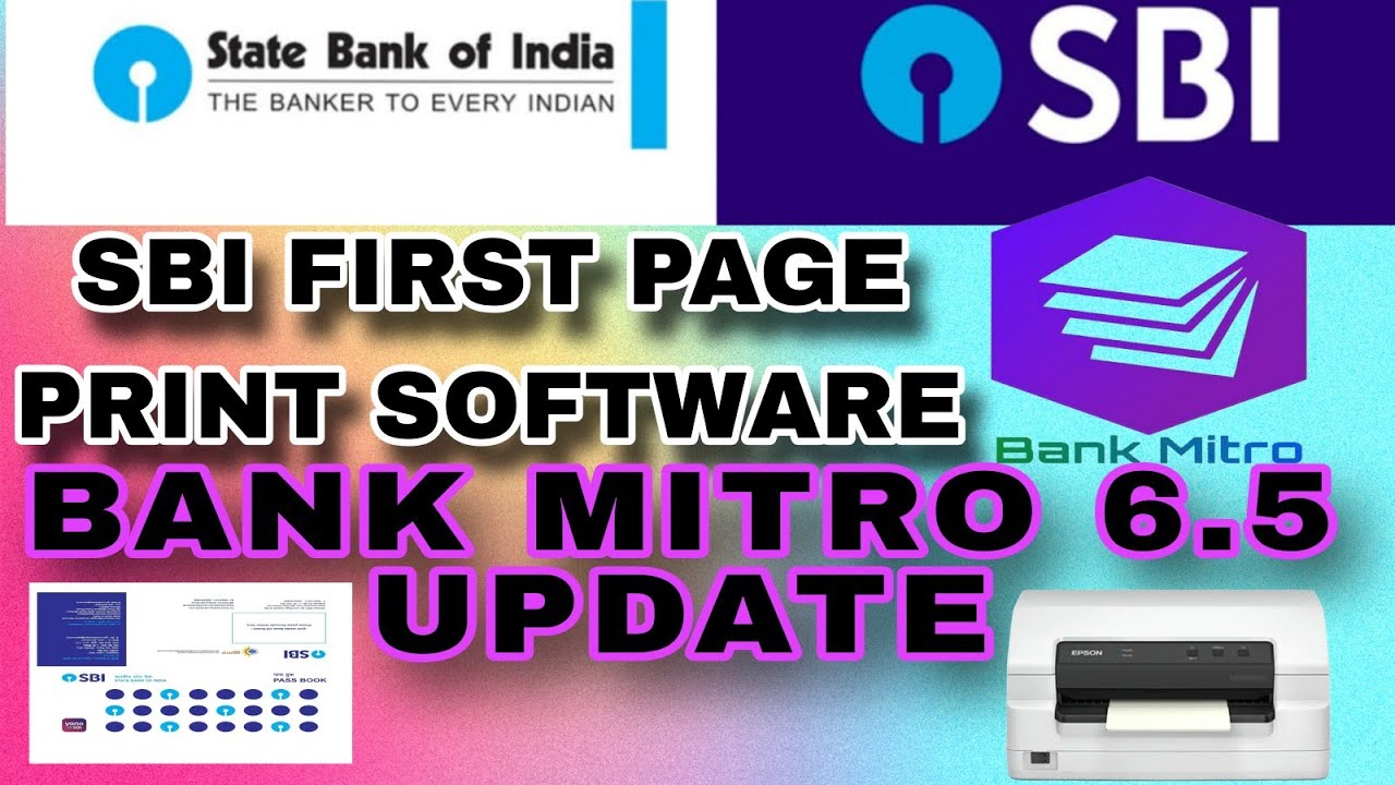 SBI passbook print first page 📃Bank mitro 6.5 New update