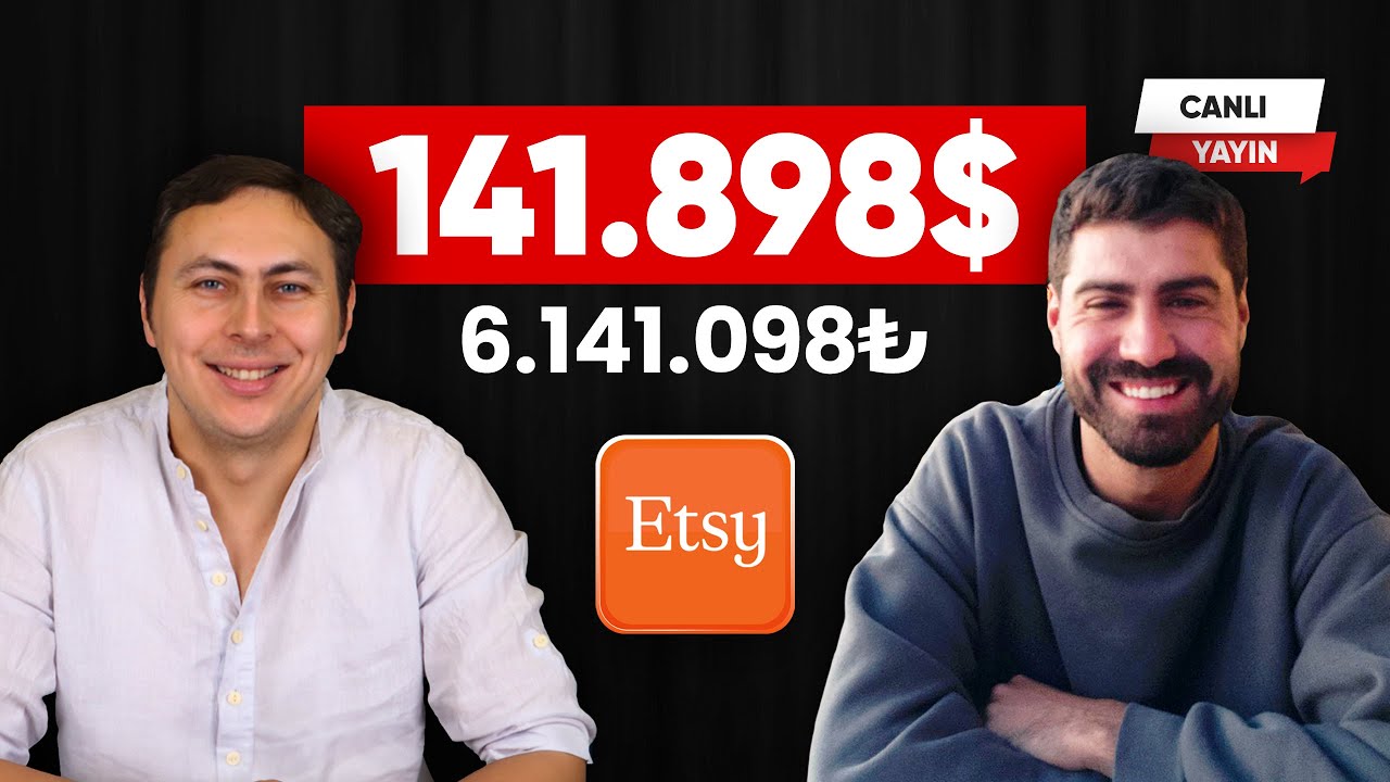 Etsy'de 5000+ ürün satarak 141.898 dolarlık satışı nasıl yaptı? Sinan bey tecrübelerini anlatıyor
