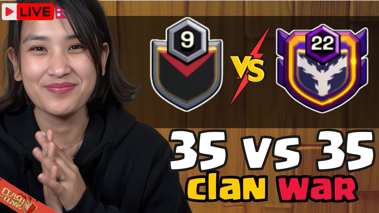 Clash of Clans LIVE 🔴 | YetiForce 🇳🇵 vs Ae top wr 🇻🇳 | 35 vs 35 | War With AlyyOn