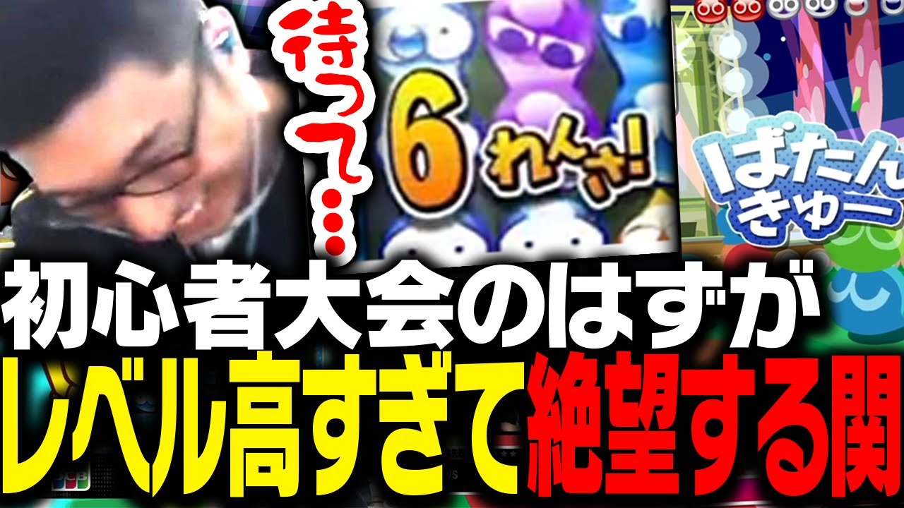 初心者大会のはずがハイレベルすぎる戦いを見せられ絶望する関優太【ぷよぷよeスポーツ】
