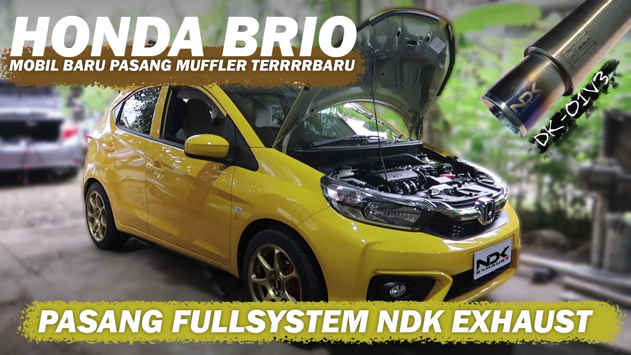 GAHARRR PARAAHH!!!! Muffler terbaru NDK EXHAUST DK-01v3 di mobil Brio