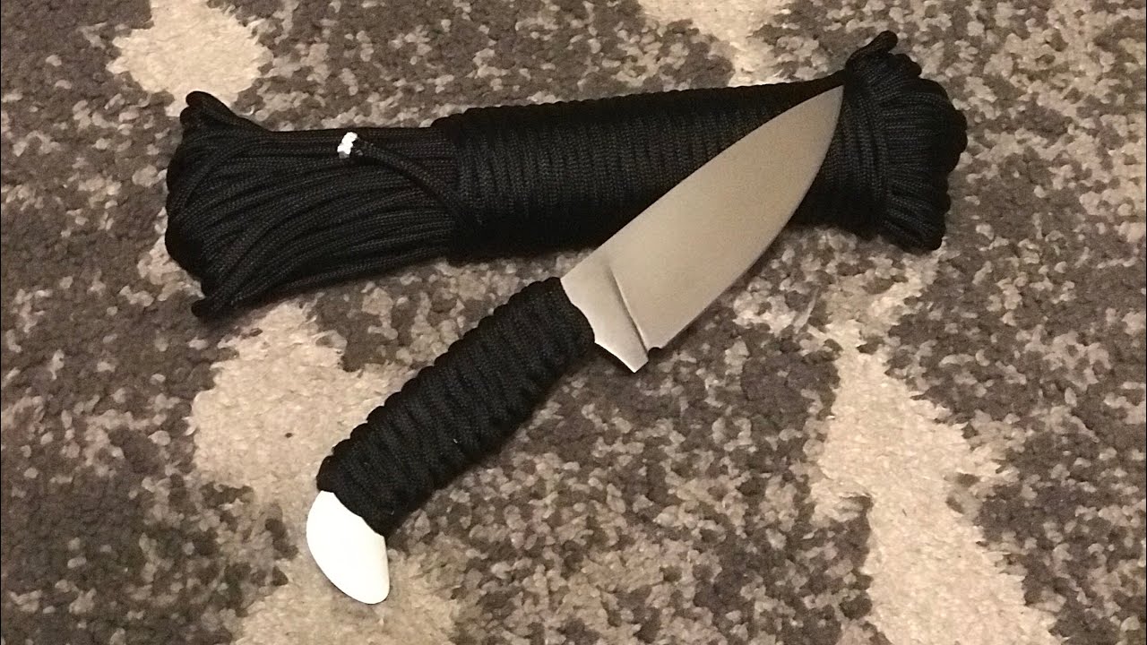How to paracord wrap a knife handle!