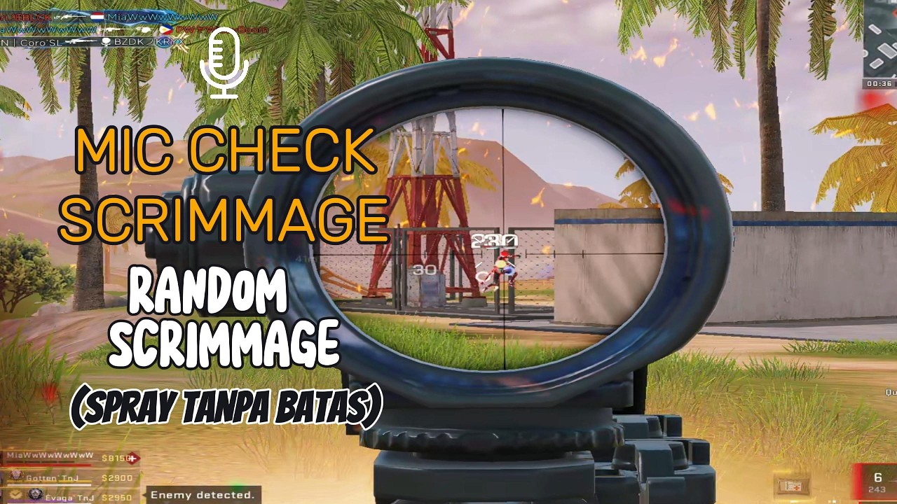 BLOOD STRIKE - MIC CHECK RANDOM SCRIMMAGE - SPRAY TANPA HENTI