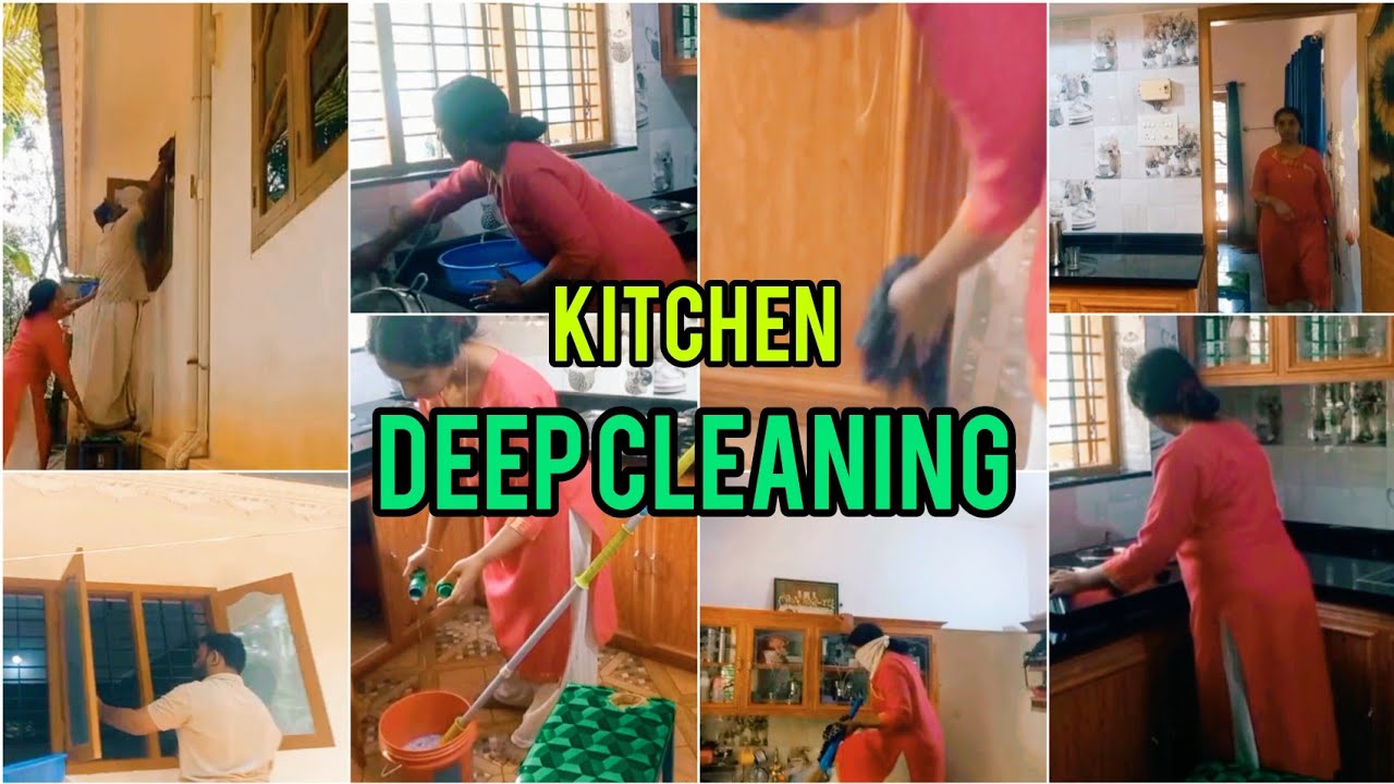 അടുക്കള deep clean ചെയ്യാം /easy&effective method /kitchen cleaning motivation /home/productive day