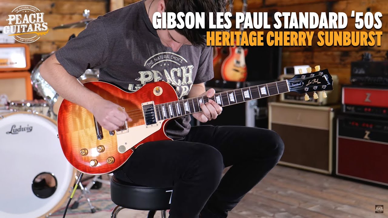 No Talking...Just Tones | Gibson Les Paul Standard '50s - Heritage Cherry Sunburst - 229920217
