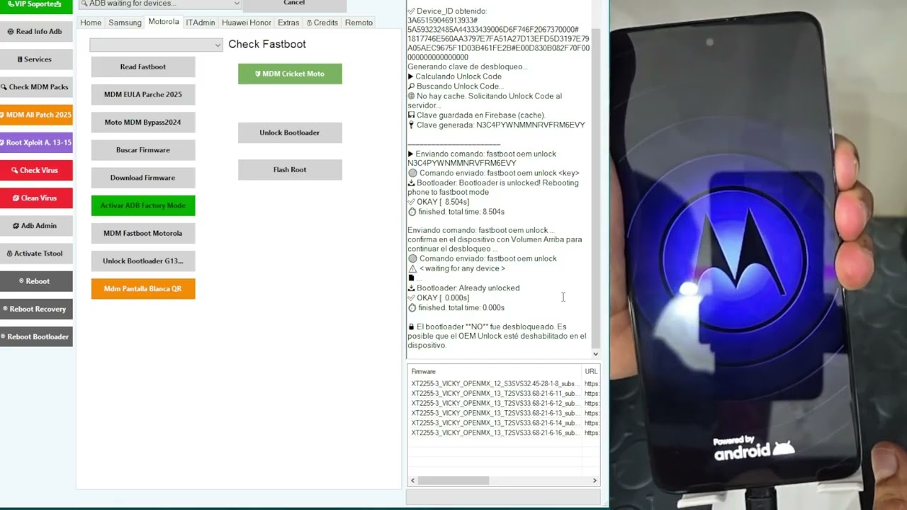 Remover MDM Moto G72 XT2255 Con Rom Parchada En Ultimo Parche De Seguridad Usando Tstool
