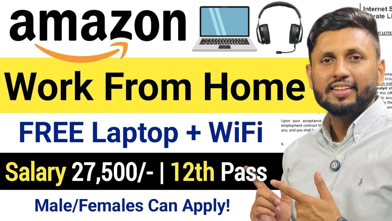Amazon Recruitment 2026 | 12th Pass | Freshers | Work From Home Jobs | Online Jobs At Home | Jobs