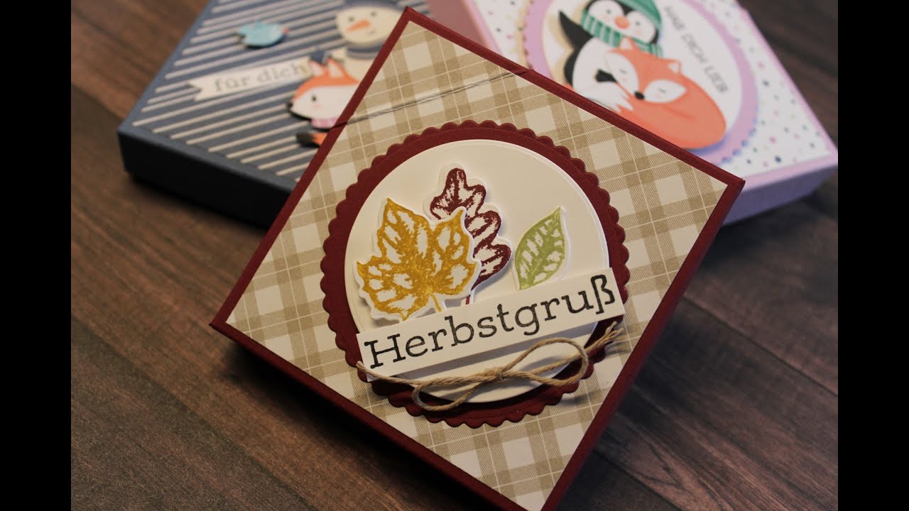 Kleine Schachtel für Teelichter,Tee oder Schokolade mit Stampin` UP! Produkten