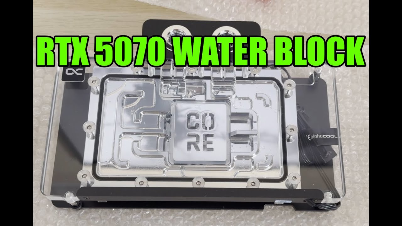 Montaż bloku wodnego na RTX 5070 - RTX 5070 water block