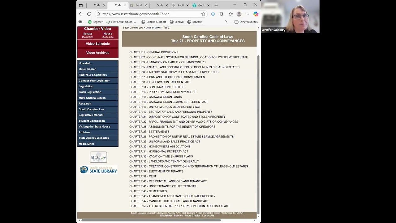 My Life As A Landlord Episode 194:  Location-Specific Tenancy Guidance for South Carolina