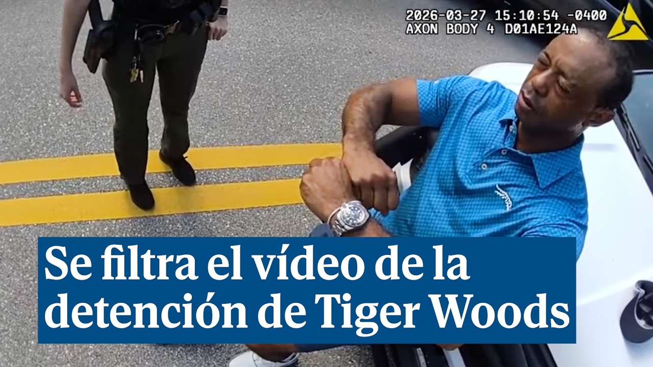 Se filtra el v&iacute;deo de la detenci&oacute;n de Tiger Woods: 