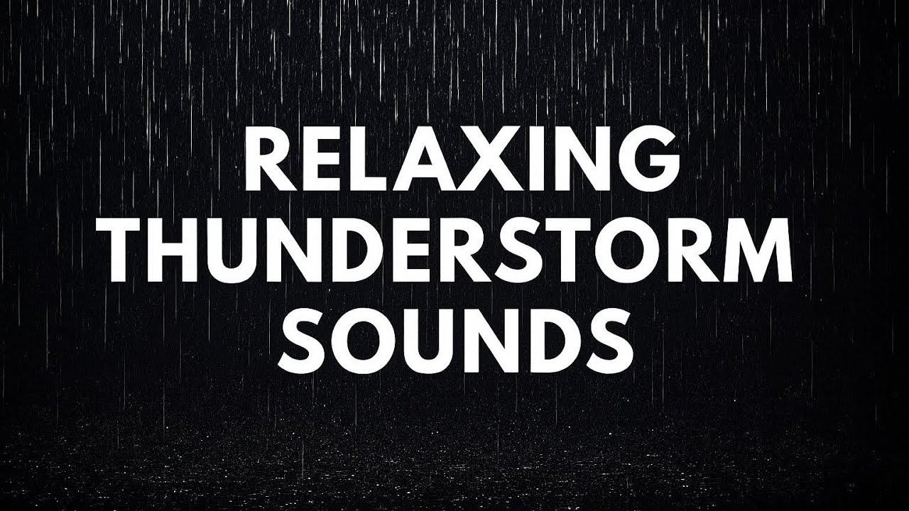 Black Screen Rain & Thunderstorm Sounds 🌧️⚡ | Relaxing Sleep, Study, Meditation Ambience