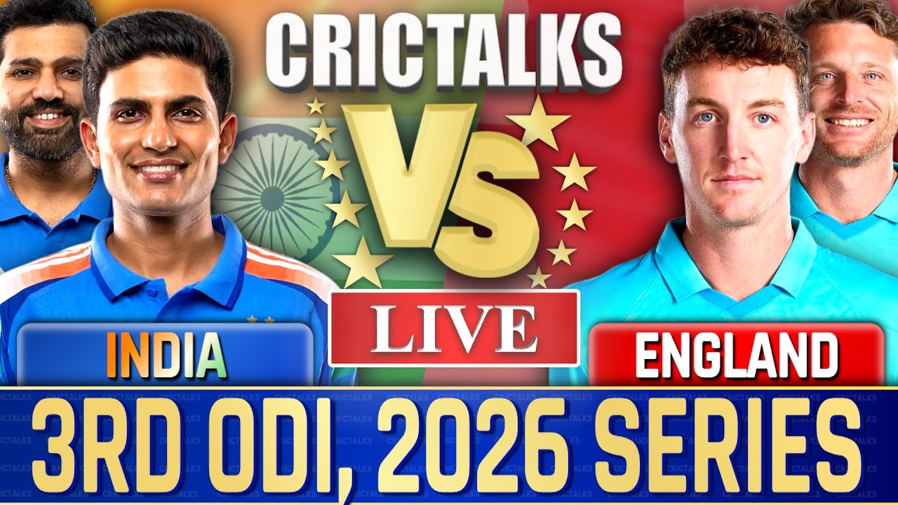 🔴 Live: IND vs ENG, 3rd ODI, 2026 Series, Cricket Live Match Today, Live Score Commentary - 24 Over