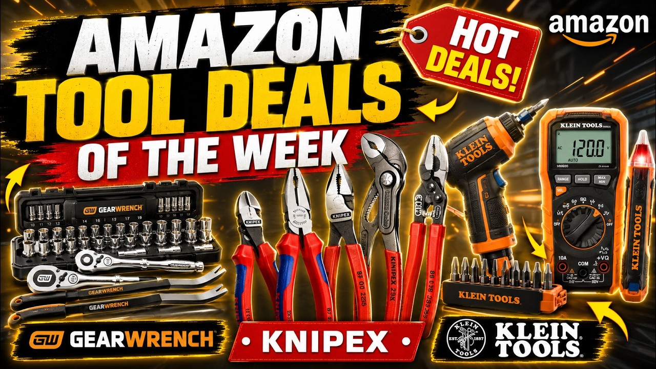 🛠️ Amazon только что запустил ОГРОМНЫЕ скидки на инструменты GearWrench, Knipex и Klein!