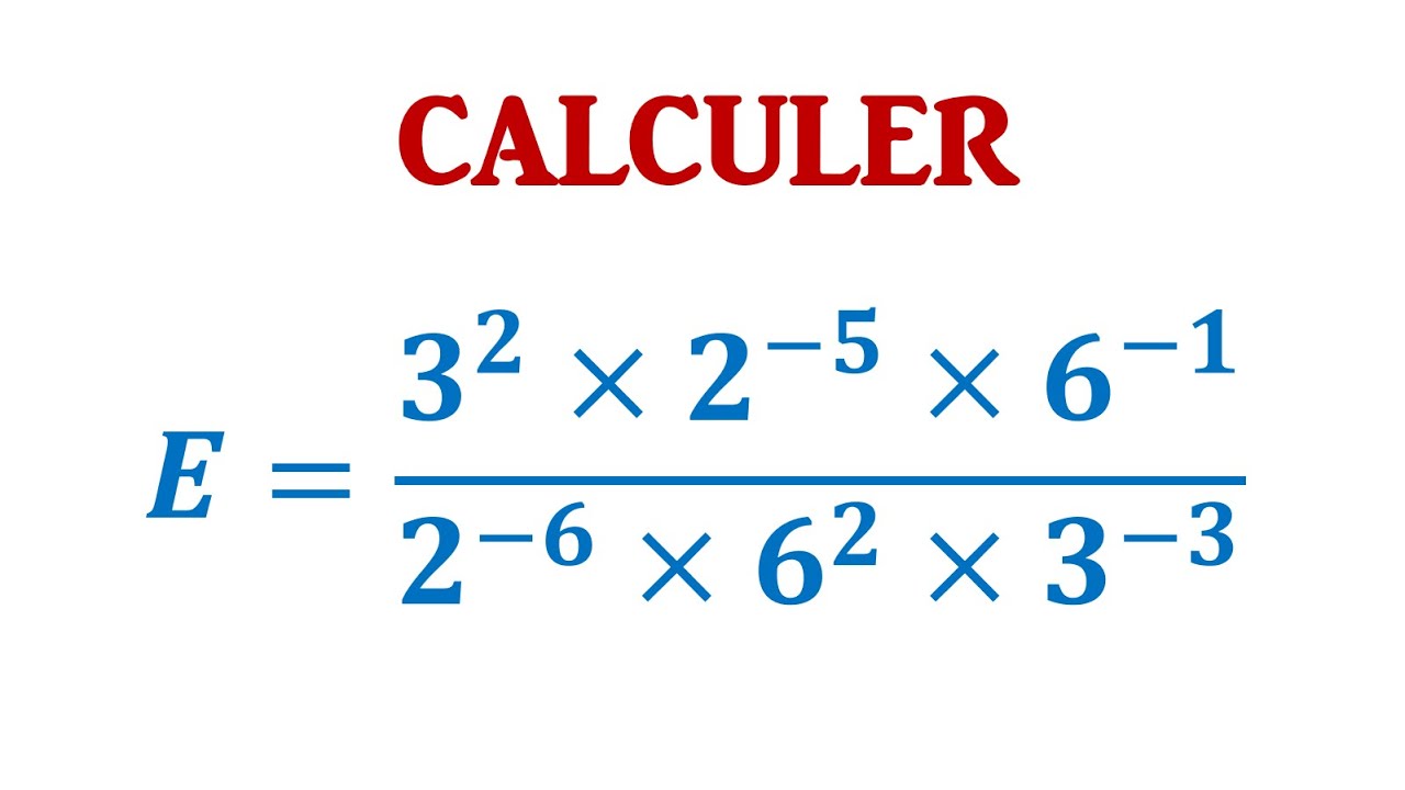 EXERCICE: effectuer des calculs de puissances ► LES PUISSANCES - 3ème année collège - 3APIC