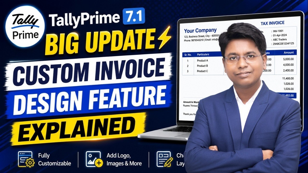 Big Change in TallyPrime! Custom Invoice Design Update 7.1
