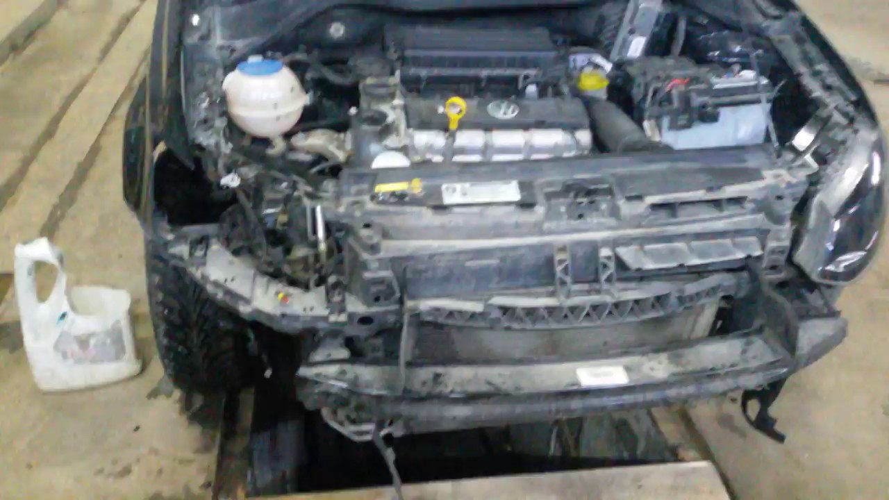 Демонтаж фары volkswagen polo