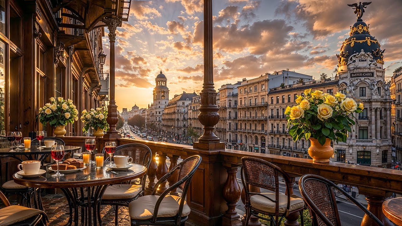 Madrid Balcony Caf&eacute; Morning Jazz | Soft Jazz Instrumental Music for Study, Work & Calm Focus