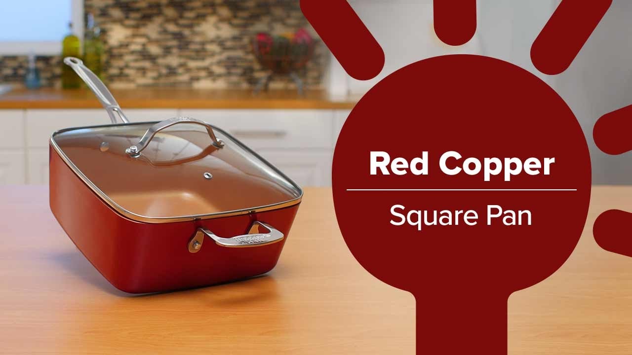 You can fry, bake, steam any meal with the non-stick Red Copper Square Pan