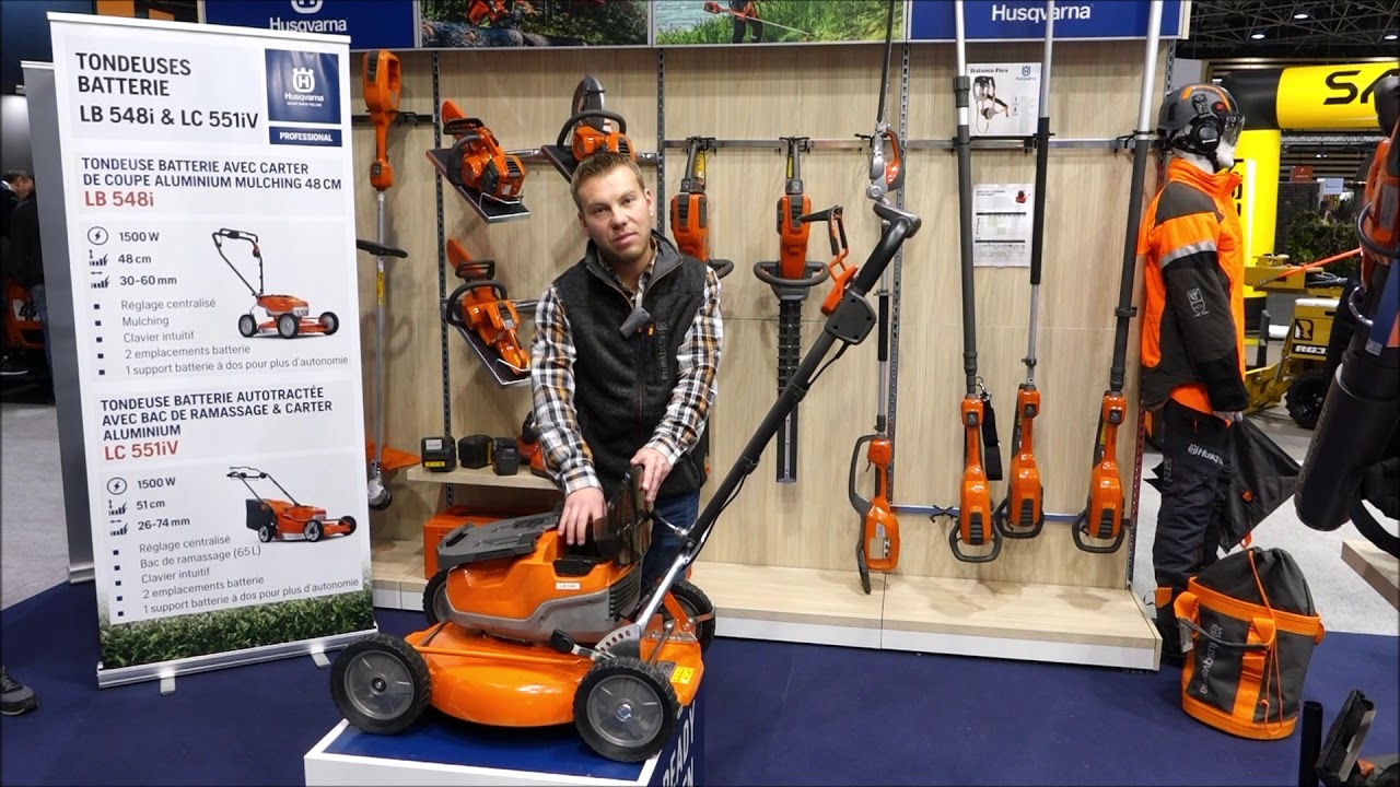 HUSQVARNA France : Fabrice BARBIER Tondeuse Batterie Mulching Pro LB 548i (36VLi-Ion)  PAYSALIA 2019