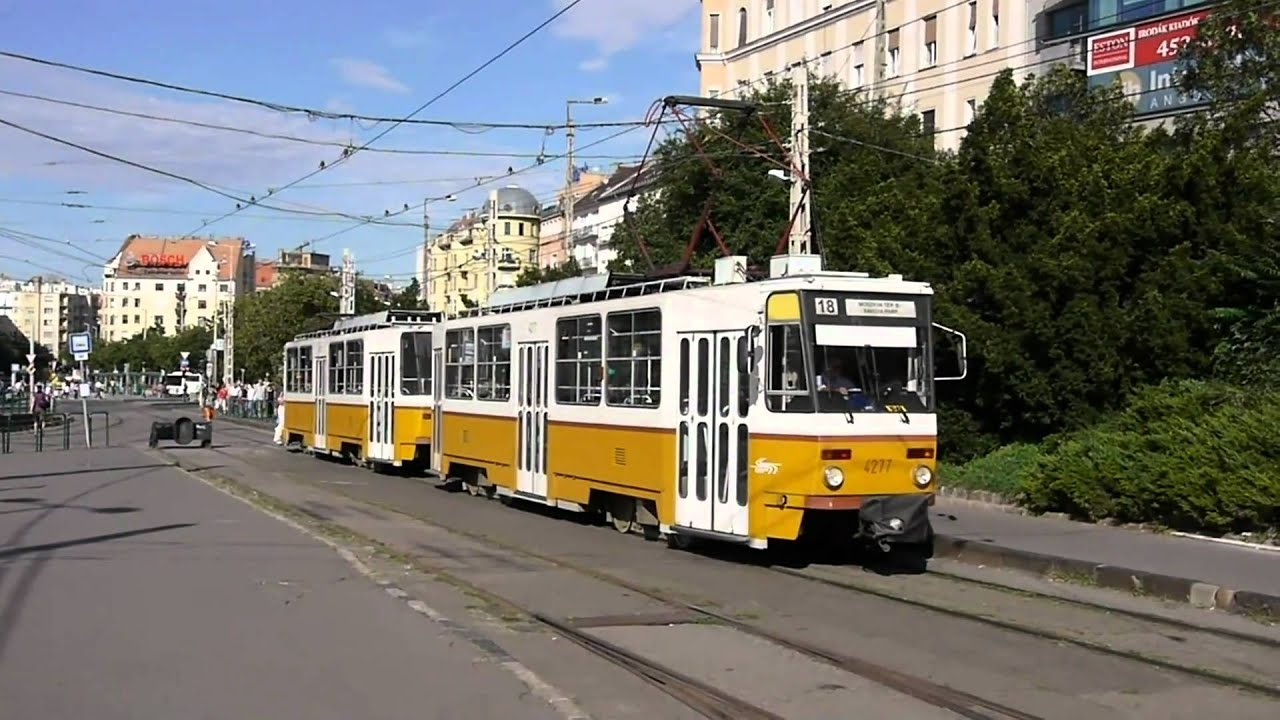 Straßenbahn Budapest : Der Typ Tatra T5C5 [1080p]