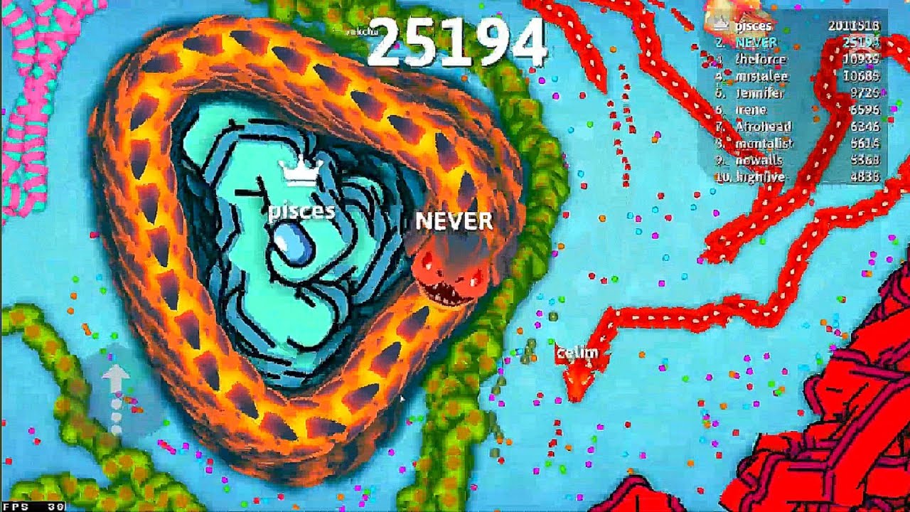 This Snake Game Strategy Got Me 28428 Points FAST Snake.io🐍 #297