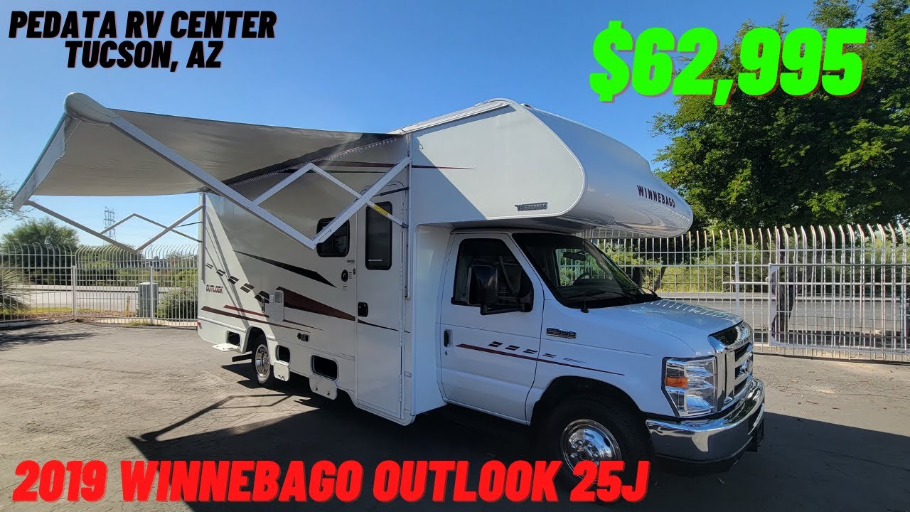 SOLD! 2019 Winnebago Outlook 25J Video Walkthrough! No Slide Class C that is 26' in Length! $59,995