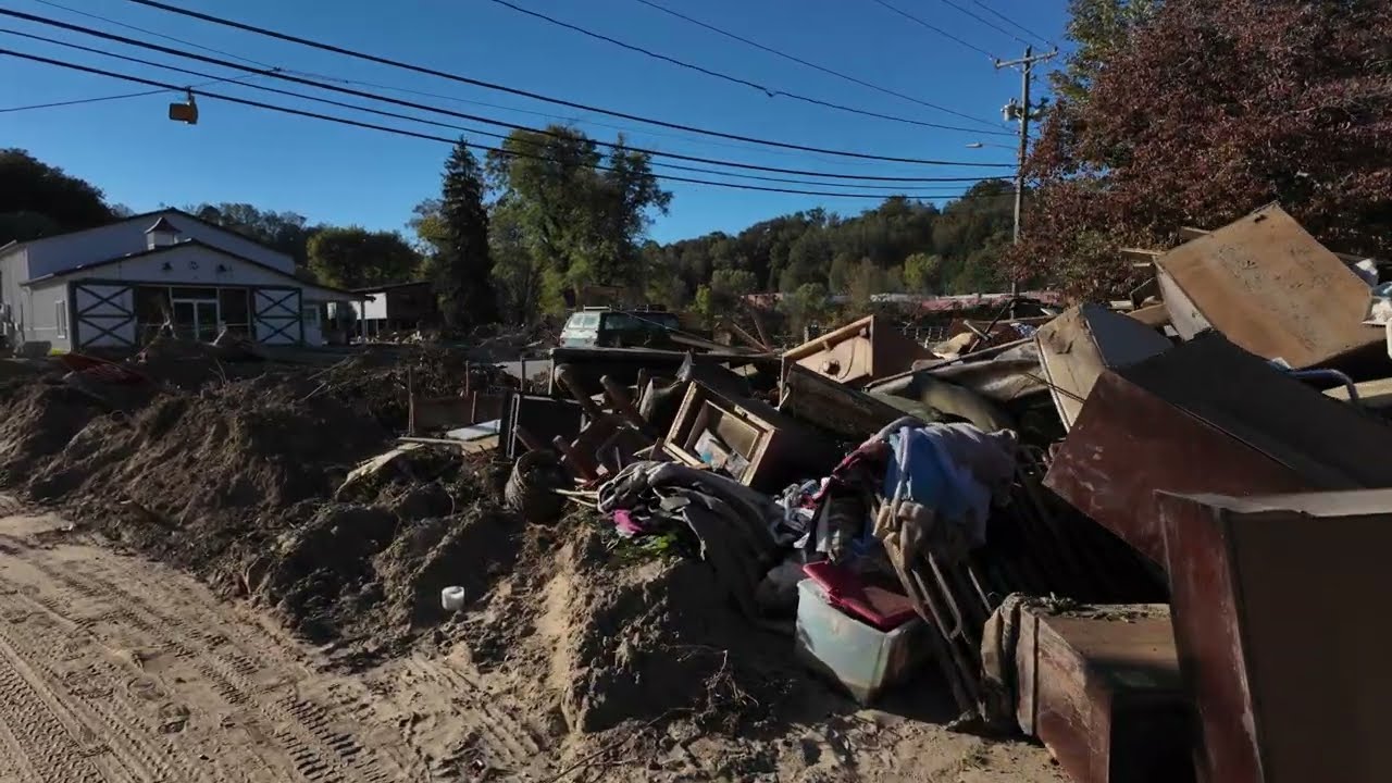 Old Fort, NC Devastated by Hurricane Helene: Shocking Flood Damage