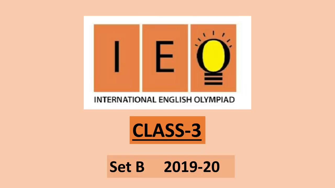 IEO Class 3  (2019-20) set B Question Paper with answers