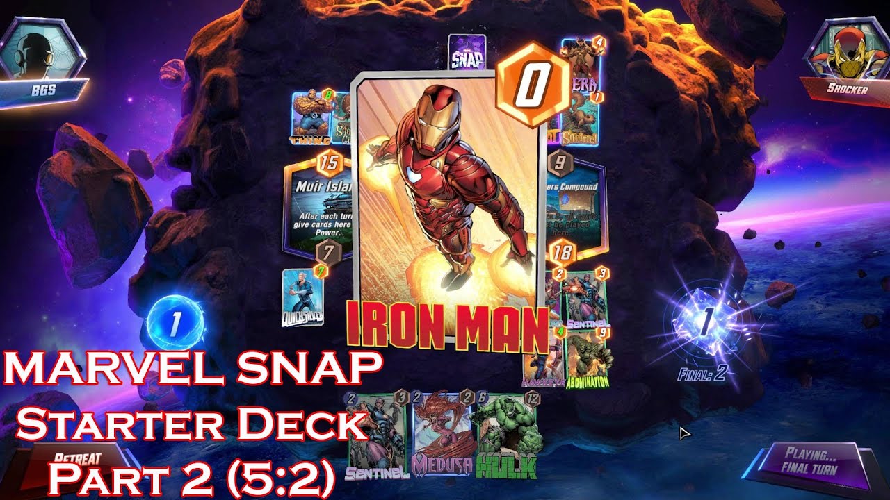 Marvel Snap: 15-mins play series | Part 2 | Steam | Strategy Game | Starter Deck