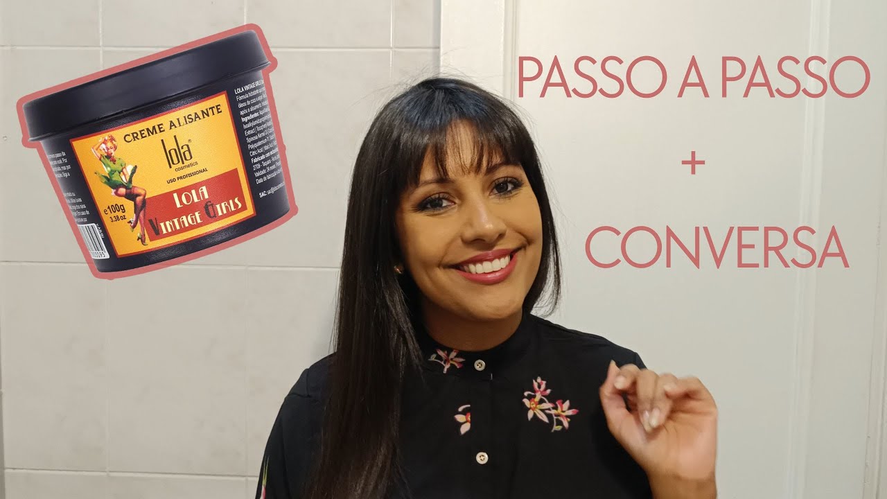 Testando o creme alisante Lola Vintage Girls