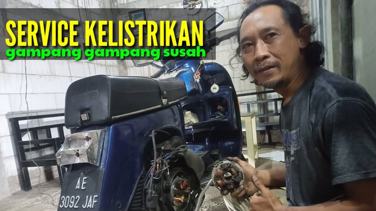 Servis kelistrikan vespa exel