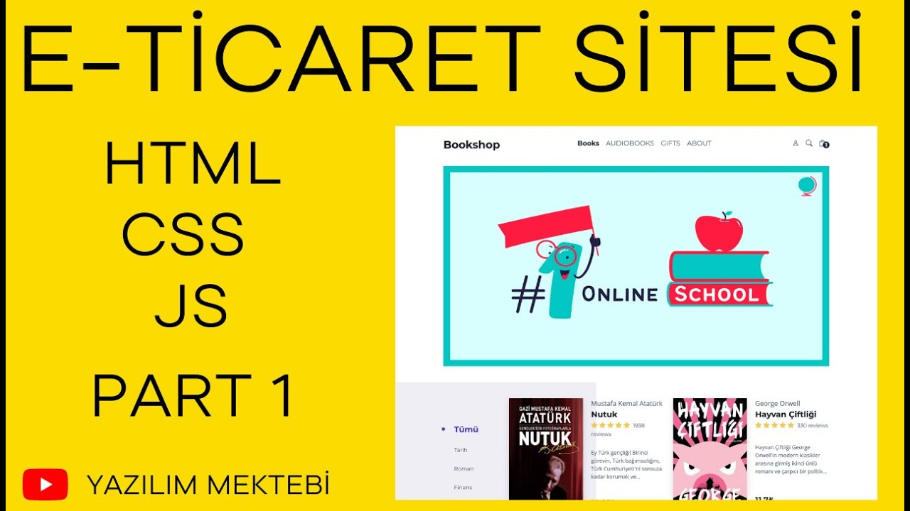 HTML, CSS ve Javascript İle E-Ticaret Sitesi Kodluyoruz - 1