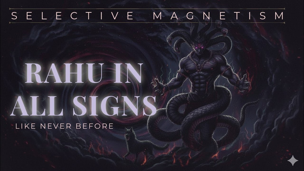 RAHU through all 12 SIGNS l Selective Magnetism of Success