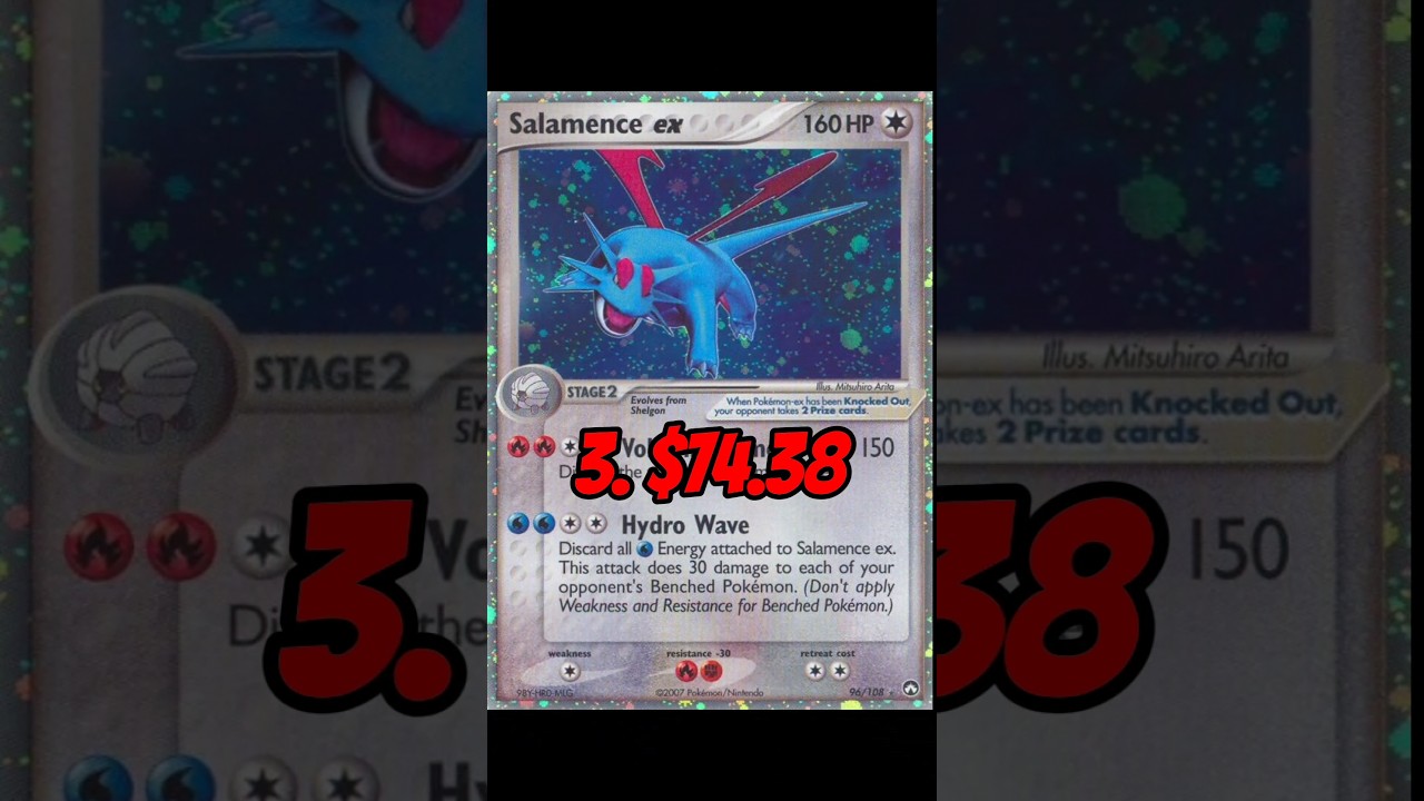 TOP 5 BEST Salamence Pokemon cards! #pokemontcg #pokemoncards #pokemon #top5 #pokemon151 #shorts