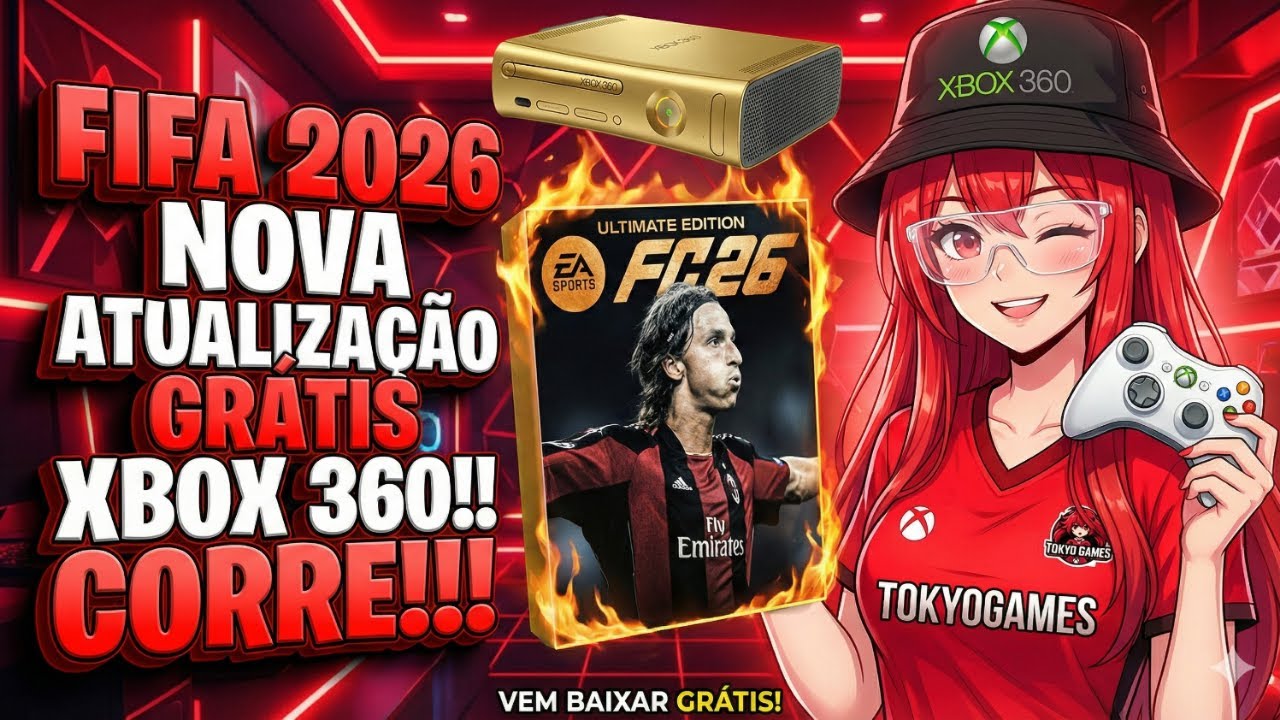EA FC 26 (FIFA 26) ATUALIZADO SAIUU!! NOVA VERS&Atilde;O PARA XBOX 360 RGH!!! CORRE E VEM J&Aacute; JOGAR!! 😍😍🎮⚽