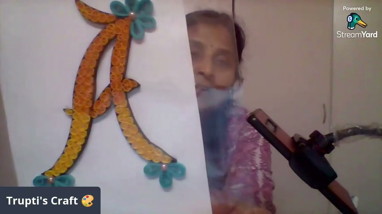 Summer Break Paper Quilling Live : Week 8 --- Paper Quilling Monogram Tutorial #tutorial