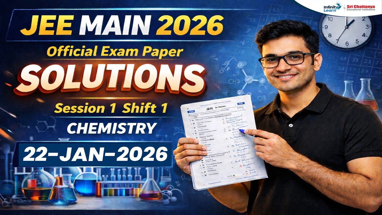JEE Main 2026 Chemistry Paper Solution | 22nd Jan Shift 1 Detailed Analysis || #JEEMain2026