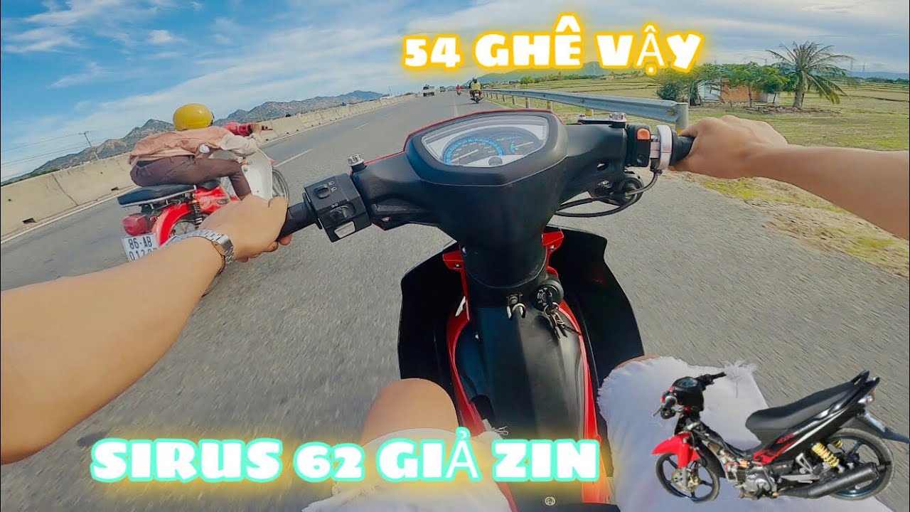 Cầm Sirus 62mm Giả Zin Ra Gạ Đ.ua Thanh Niên Trẻ Trâu Chạy Cub 50cc Lên Trái 54 Và Cái Kết