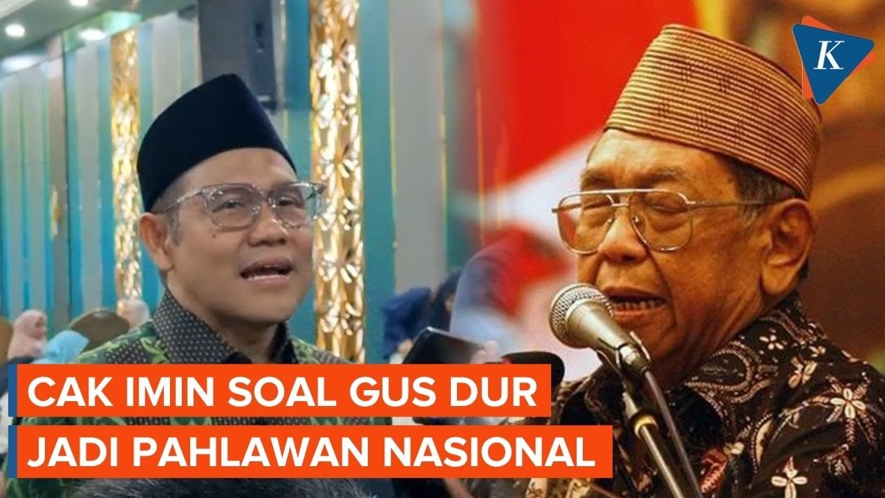 Cak Imin Sambut Baik Gus Dur Diusulkan Jadi Pahlawan Nasional