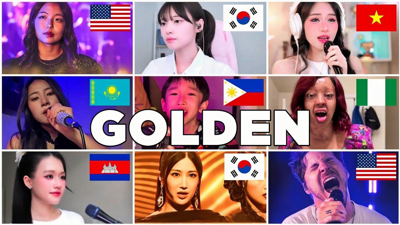 GOLDEN - HUNTRI/X - Who Sang It Better - Kpop Demon Hunters (20 Different Countries)