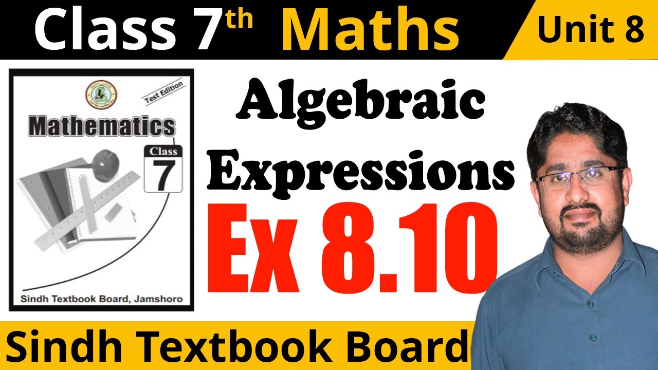 🔴 Unit 8 Exercise 8.10 Class 7 Maths Sindh Textbook Board
