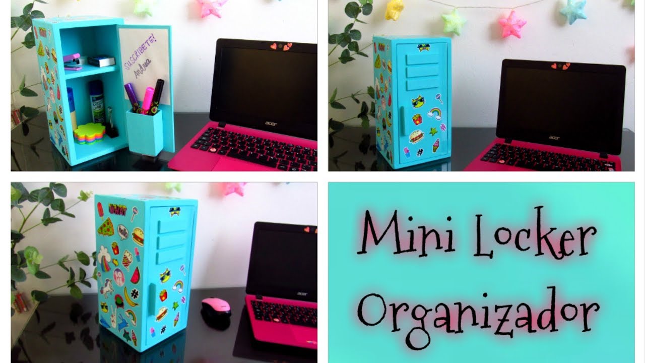 DIY // Haz un Mini locker organizador de escritorio con material reciclado