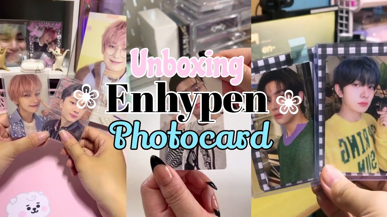 Unboxing Enhypen Photocard 🌼✨ {tiktok unboxing compilation}