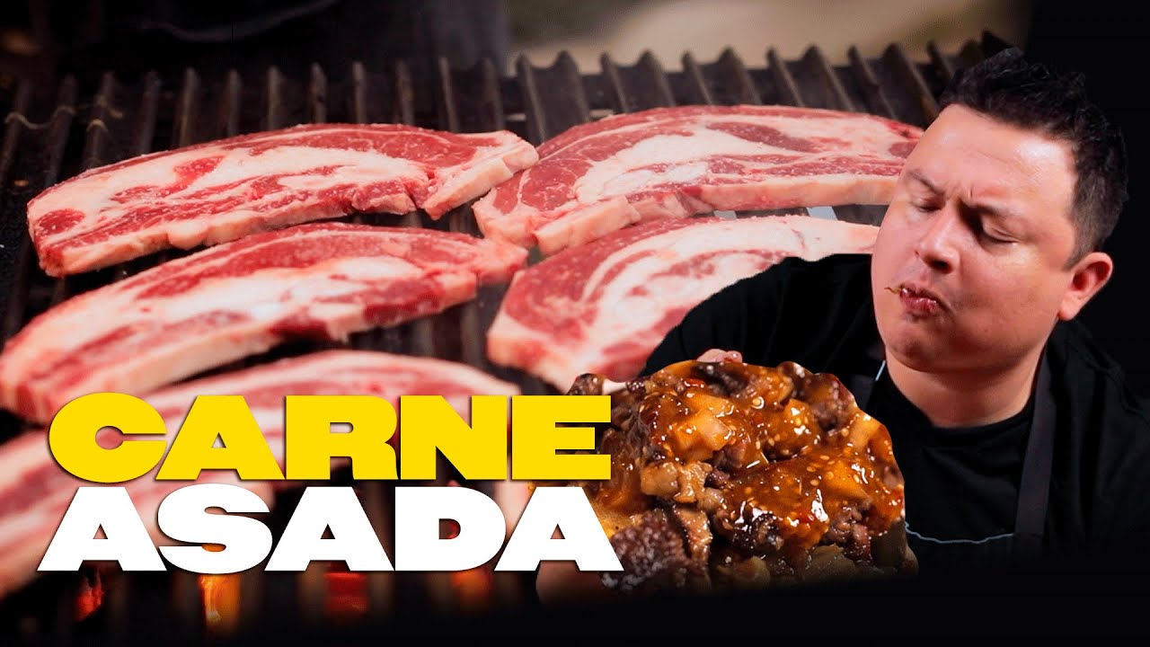 La Carne Asada MÁS BARATA de primera, marinado, sazón y salsa molcajeteada