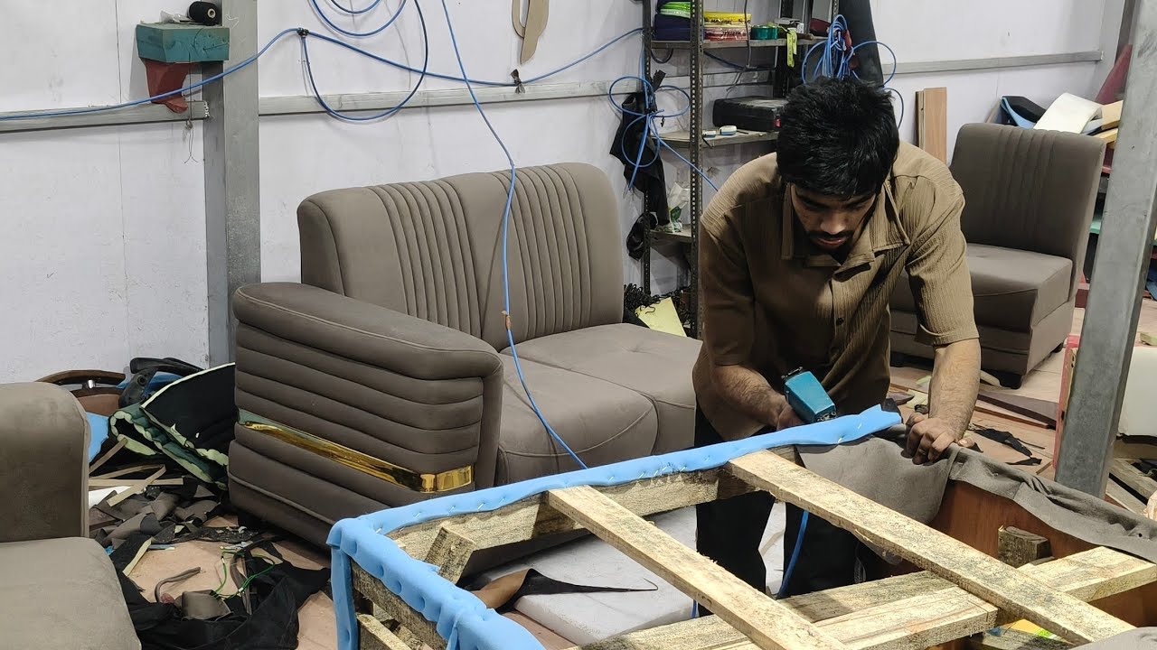 L Sofa 2026/ how to make L Sofa step by step Sofa banane ka tarika  न्यू  सोफा कैसे बनाएंगे meking 