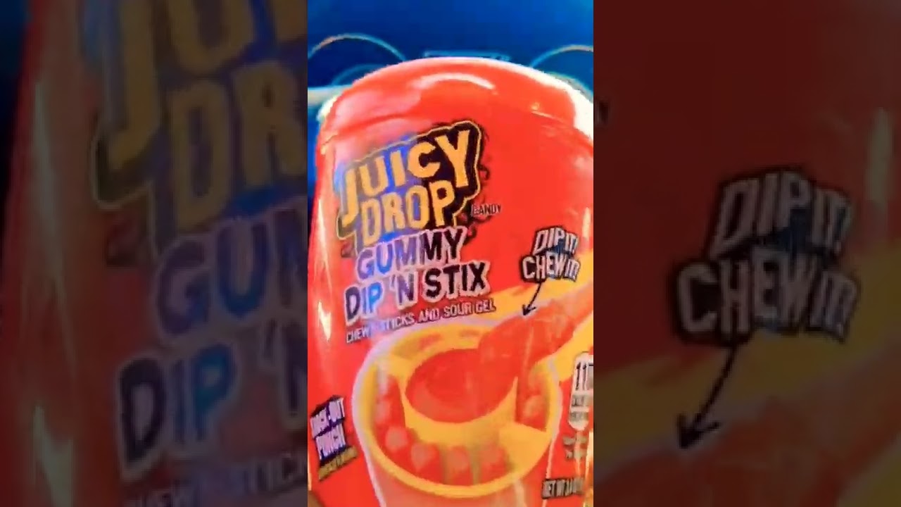 JUICY DROP GUMMY DIP &lsquo;N STIX CANDY - NEW JUICY DROP GUMMY DIP &rsquo;N STIX #SHORTS