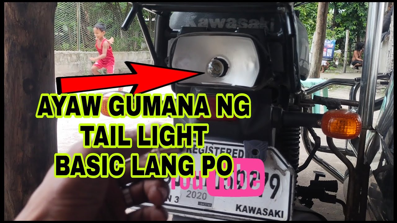 AYAW UMILAW ANG TAIL LIGHT NG KAWASAKI BARAKU 175