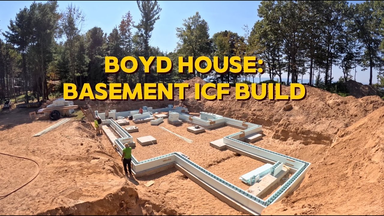 Geothermal Install & ICF Basement Walls Going Up - Boyd House Build